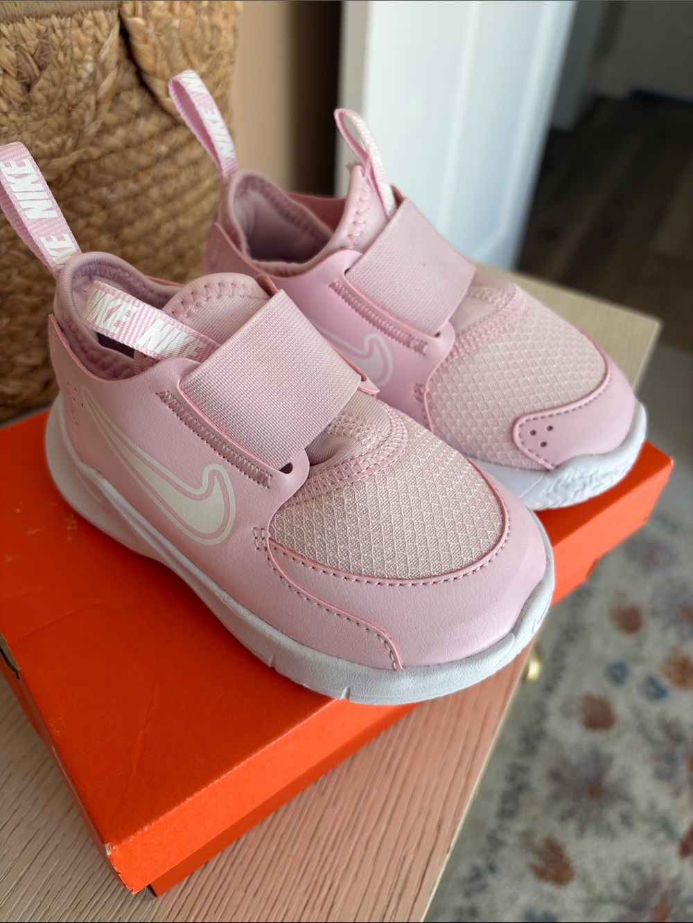 Nike Kids Pink Slip-On Athletic Sneakers